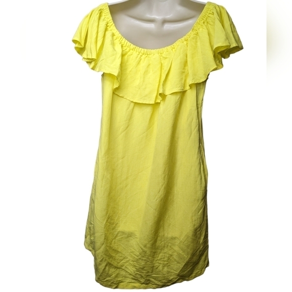 Tommy Bahama Linen-Blend Off-the-Shoulder Dress Sz S - Picture 2 of 8